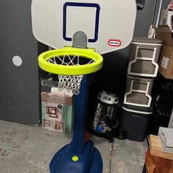kids basketball hoop And It Comes With A Basketball 