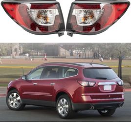 Tail Light Assembly (2013-2017 Chevy Traverse) Driver and Passenger Side Rear Brake Lamps Rear Brake Lamps With Bulb Inside and wiring harness