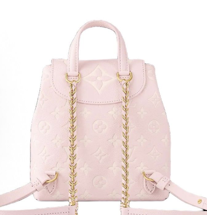 LOUIS VUITTON BACKUP Letter Embossed Magnetic Buckle Flip Open and Closkin Backpack Women's(792)57