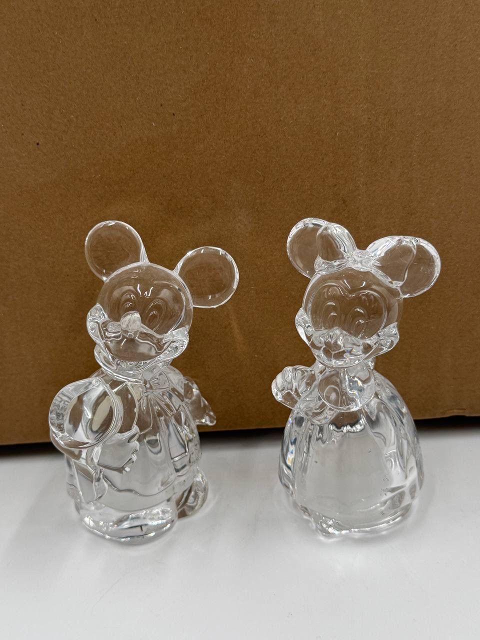 VTG Lenox Crystal Disney's Mickey & Minnie Mouse S & P Shakers-Made in Germany