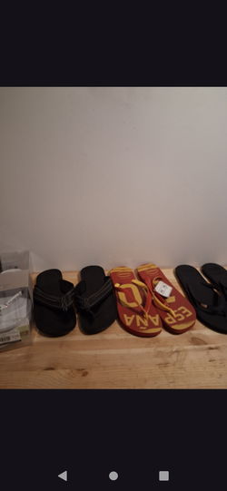 Designer flip flops size 12  for Men $15 each