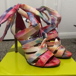 Gianni Bini Bright Multi Color Heels