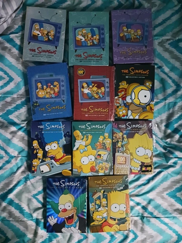 📀 The Simpsons DVD Box Sets Seasons 1-11 - Like NEW! 📀Hey Simpsons fans!
I'm selling The Simpsons DVD box sets for seasons 1-11. These have only b