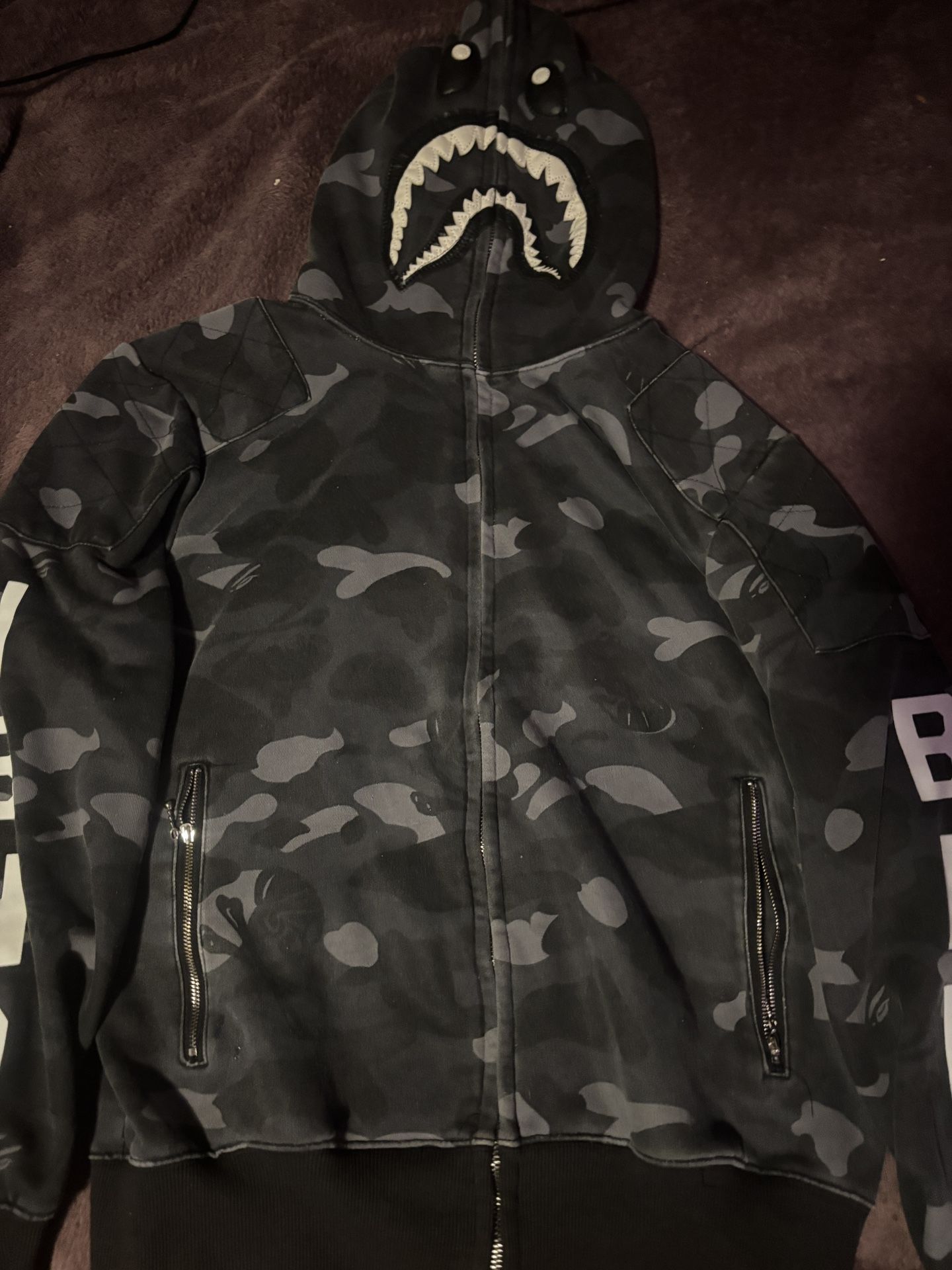 bape x nbhd zip up