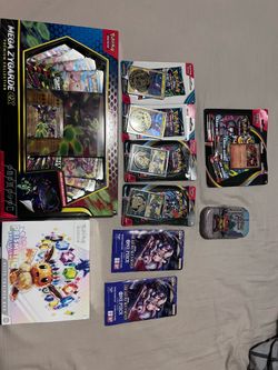 Pokemon and one piece cards