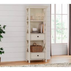 Bolanburg Tall Display Cabinet With 2 Drawers And 3 Shelves 