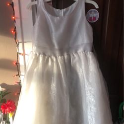 Kids White Dress
