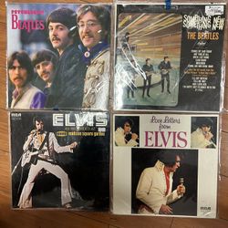 Vinyls Records - The Beatles & Elvis 