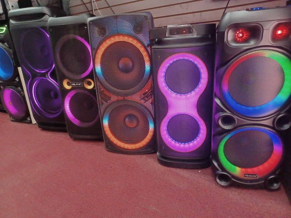 Latest Model Powerful Bluetooth Party Speakers.  Wholesale Prices AVAILABLE 