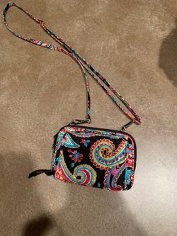 Vera Bradley Parisian Paisley Crossbody Purse/ Bag