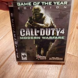 PS3 Call of Duty 4 Modern Warfare GAME OF THE YEAR EDITION 