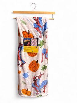 Marvel Spider-Man Halloween Plush Throw Blanket
