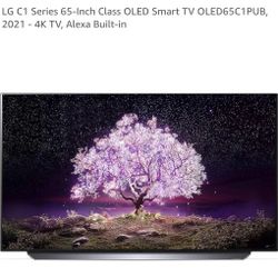 LG OLED C1 Series 55” 4k Smart TV (3840 x 2160), 120Hz Refresh Rate, AI-Powered 4K, Dolby Cinema, WiSA Ready, Gaming Mode (OLED55C1PUB,