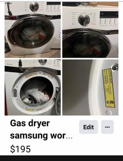195$Samsung gas dryer