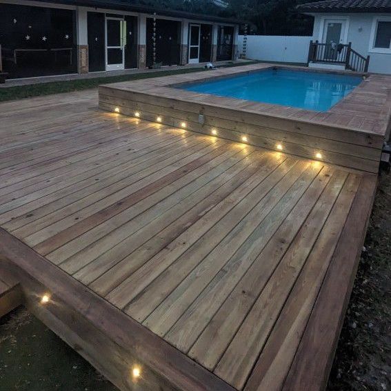 Deck And Above Ground Pool 
