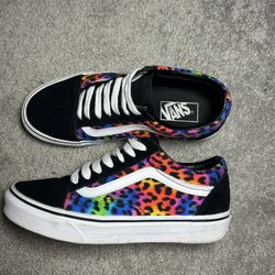 Vans Old Skool Rainbow Leopard – Size Women’s 7.5 / Men’s 6