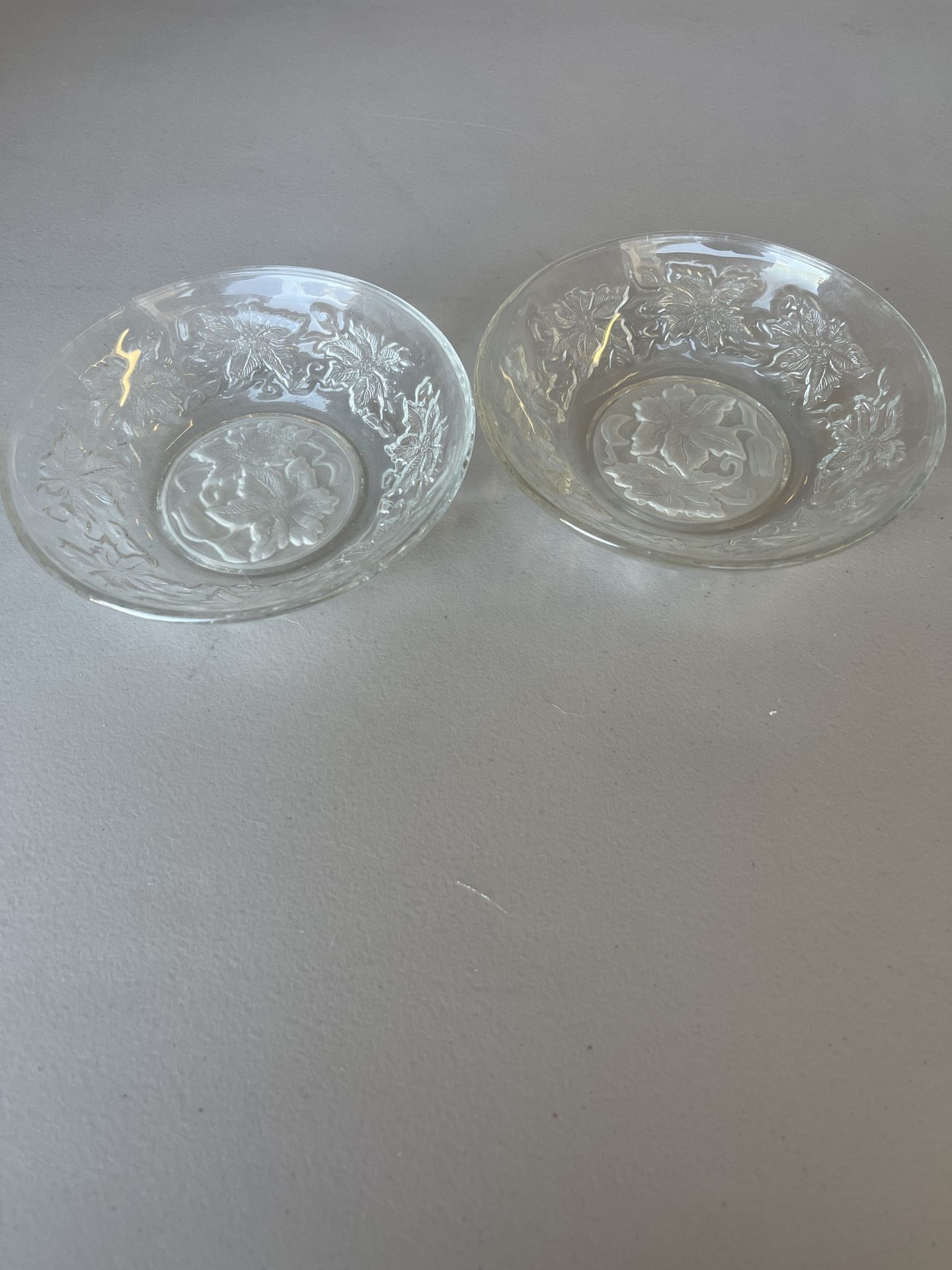 Set of Princess House Glass Bowls