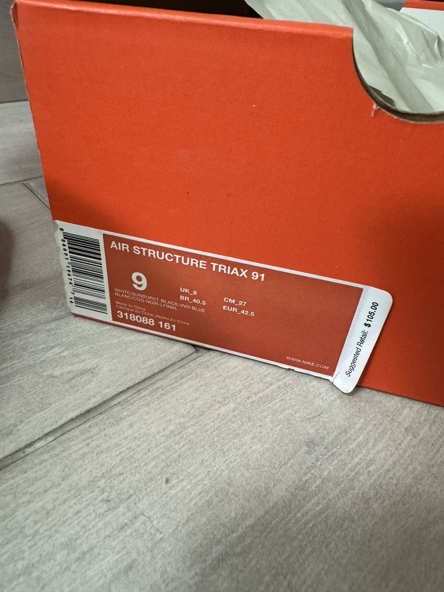 Nike Air Structure Triax 91 Size 9