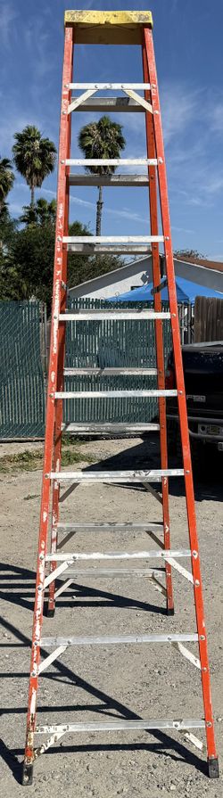 Sunset Ladder Extra Heavy Duty Fiberglass Step Ladder , 375 lb., 10 Foot