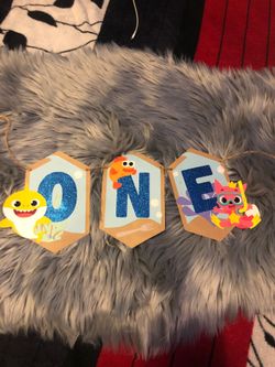 Baby Shark “One “ Banner
