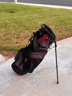 Tour X Golf Stand Bag — Black/Red