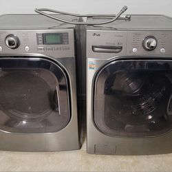 LG Steam Washer & Dryer Set – Large Capacity