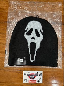 Supreme Black New Era Ghostface Beanie SS26 Brand New