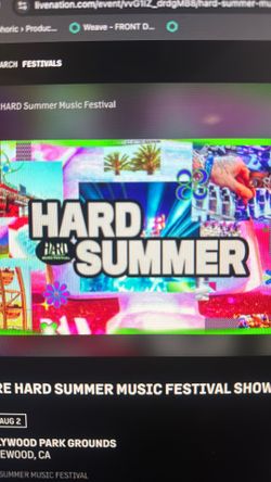 Hard Summer 2 tickets for Sunday