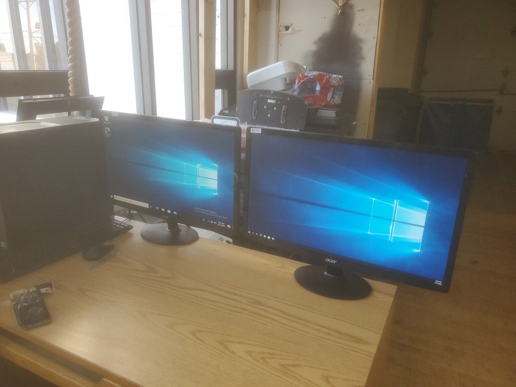 DUO ACER MONITOR 24 INCH