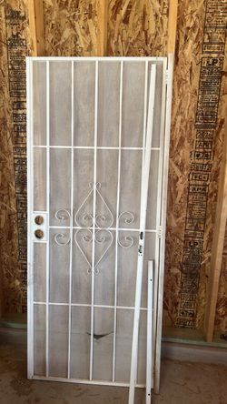 Security screen door