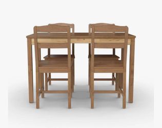 Dinning table with 4 chairs (IKEA)