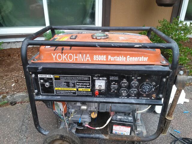 Yokohma generator 8500 watts 15hp motor