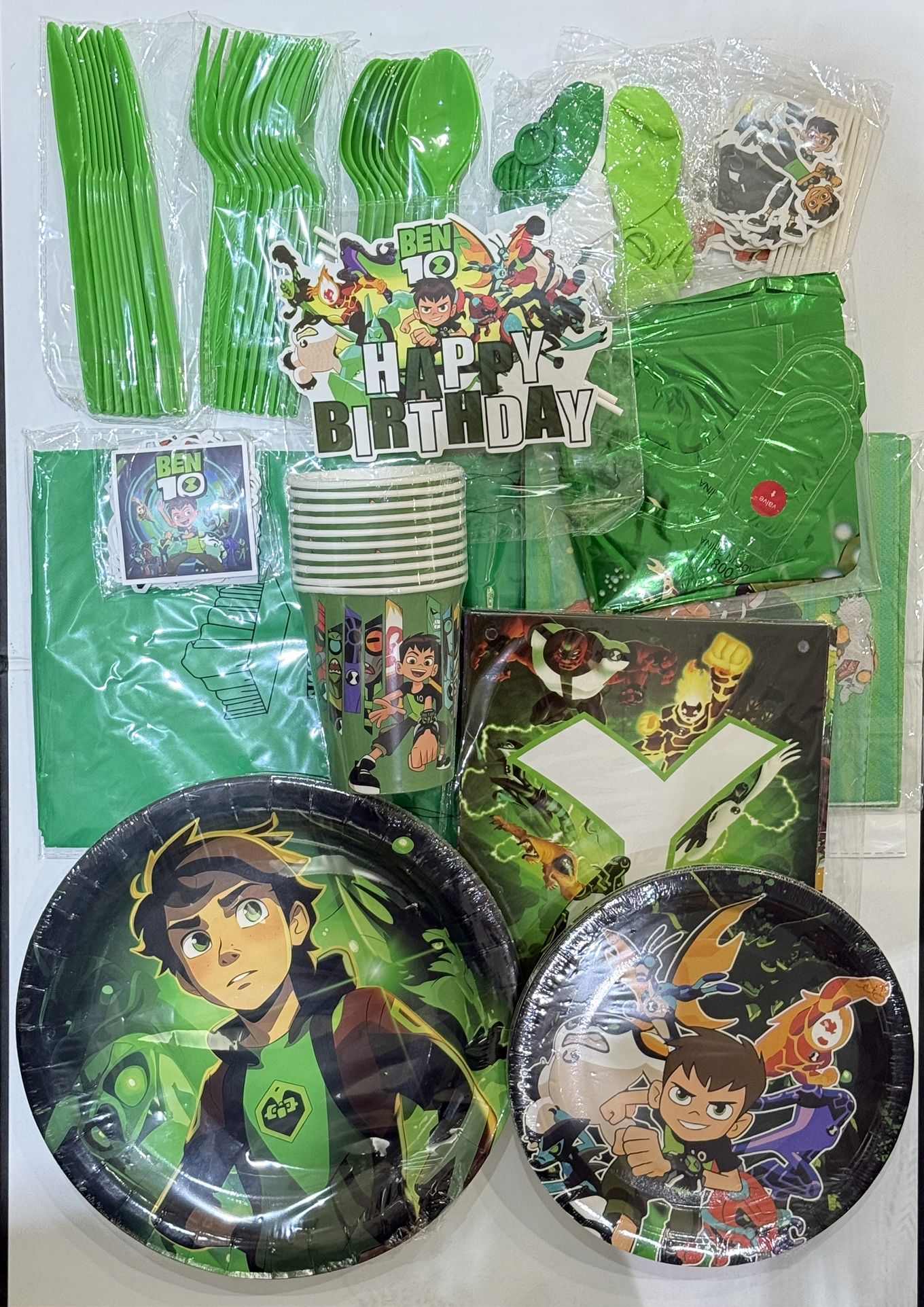 163pcs Cartoon Birthday Party Supplies
