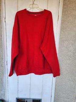 Red Crew Neck Sweatshirt