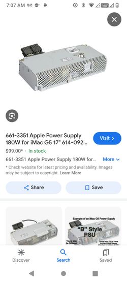 Apple Mac 17 Power Supply