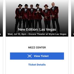 New Edition Vegas Tickets
