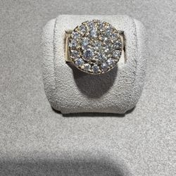 14k yg Men’s Diamond Ring 