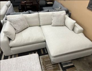 Luxury Feather Cloud 100" Sectional Sofa Couch