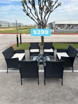 8-Piece Outdoor Wicker Patio Furniture Set