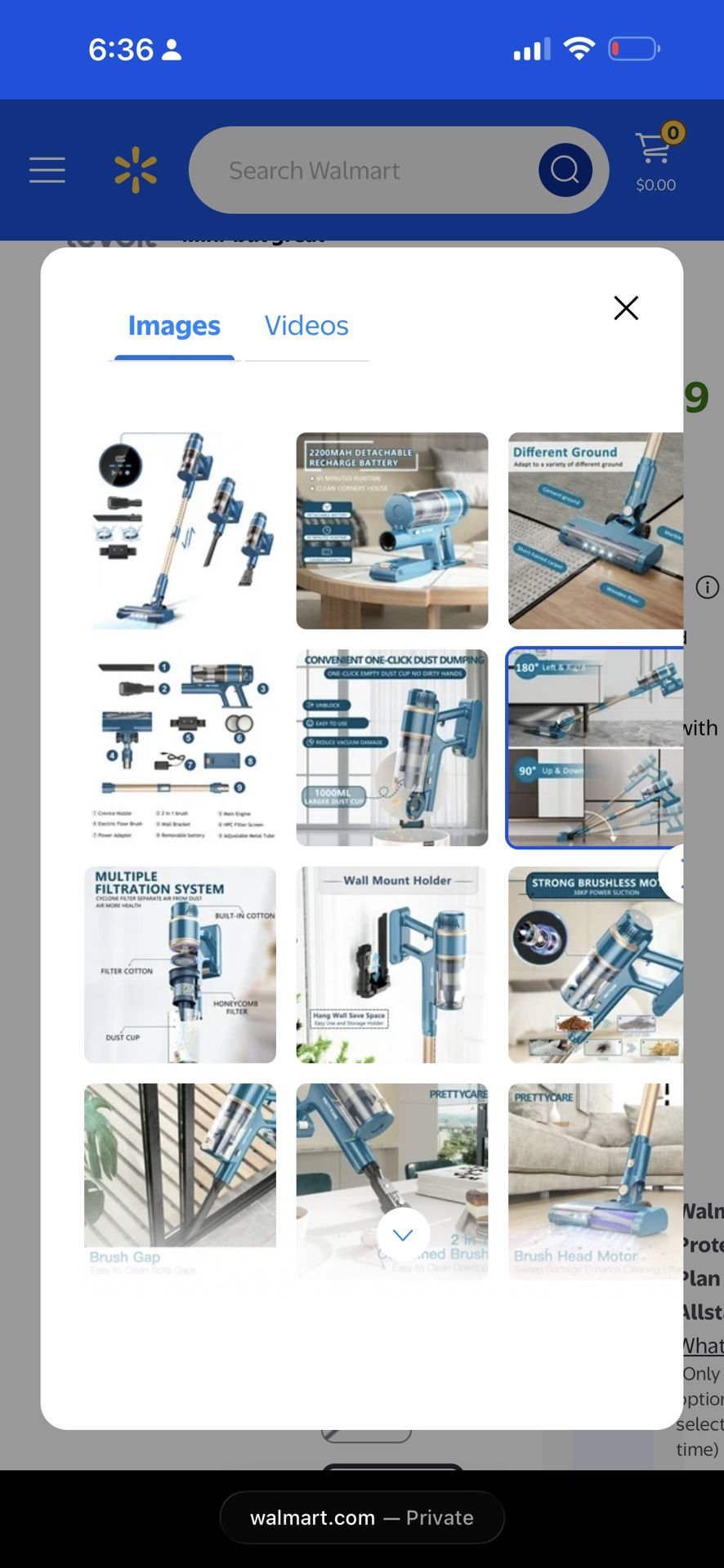 PrettyCare Cordless Vacuum Cleaner Lightweight Stick Vacuum 38kPa with 45min Runtime for Carpet Hard Floors Cleaner Pet Hair P2