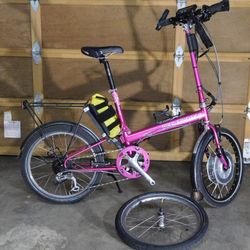 Bike Friday NWT Grin E Bike Conversion/52cm/21” With Extras