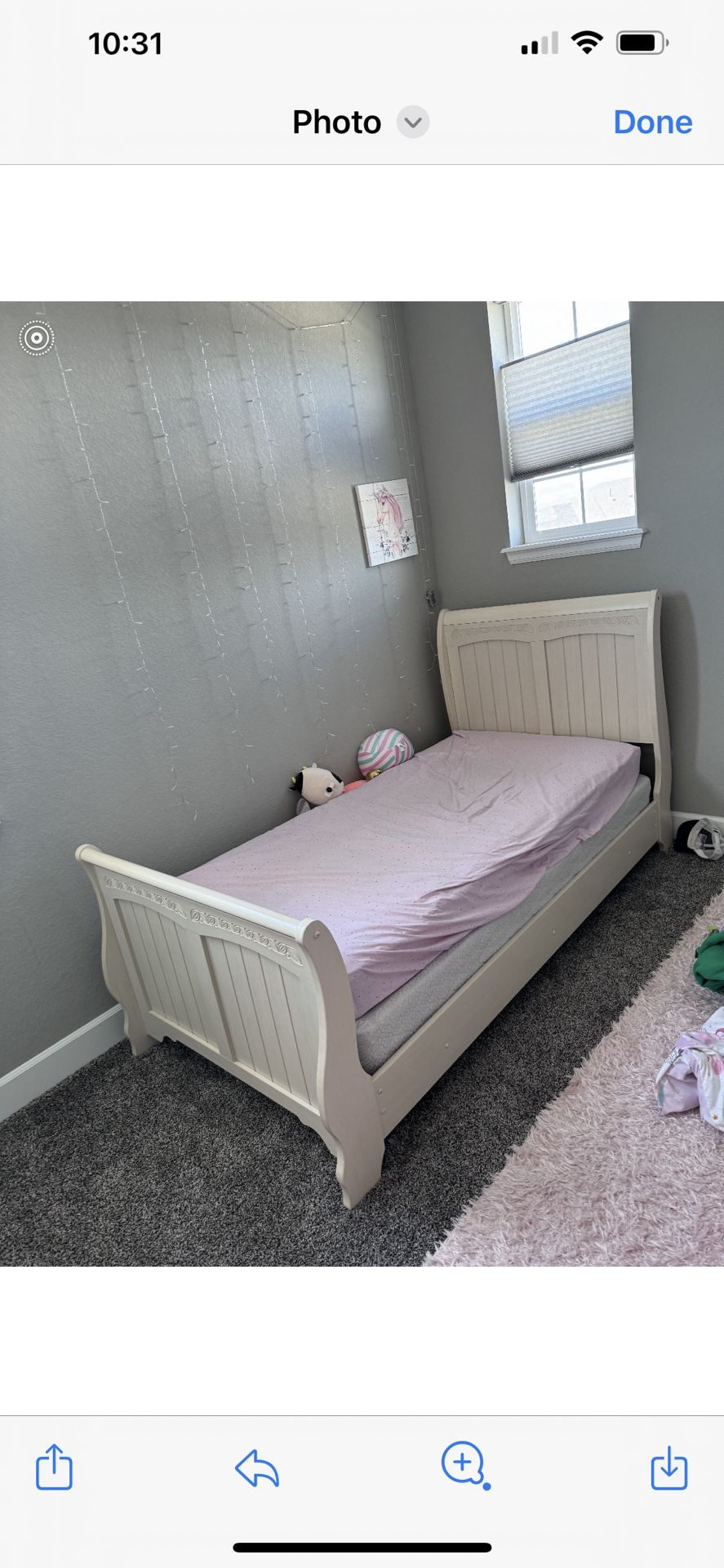Girl Twin Bed And Mattress