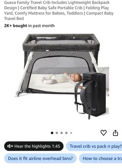 Guava Travel Crib
