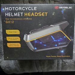 Gearelec Bluetooth Helmet Headset GX12 New