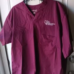 NWOT All Hearts Basics Scrub Top Size Large