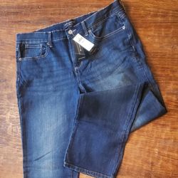 Women's Size 12 Banana Republic Strait Jeans Regular Denim Color