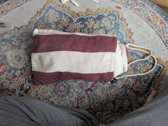 Canvas hanging hammock