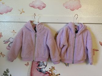 Toddler Girl Faux Winter Fur Jacket Ideology Brand Pink Color