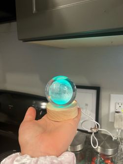 Resin Crystal Moon Light Ball