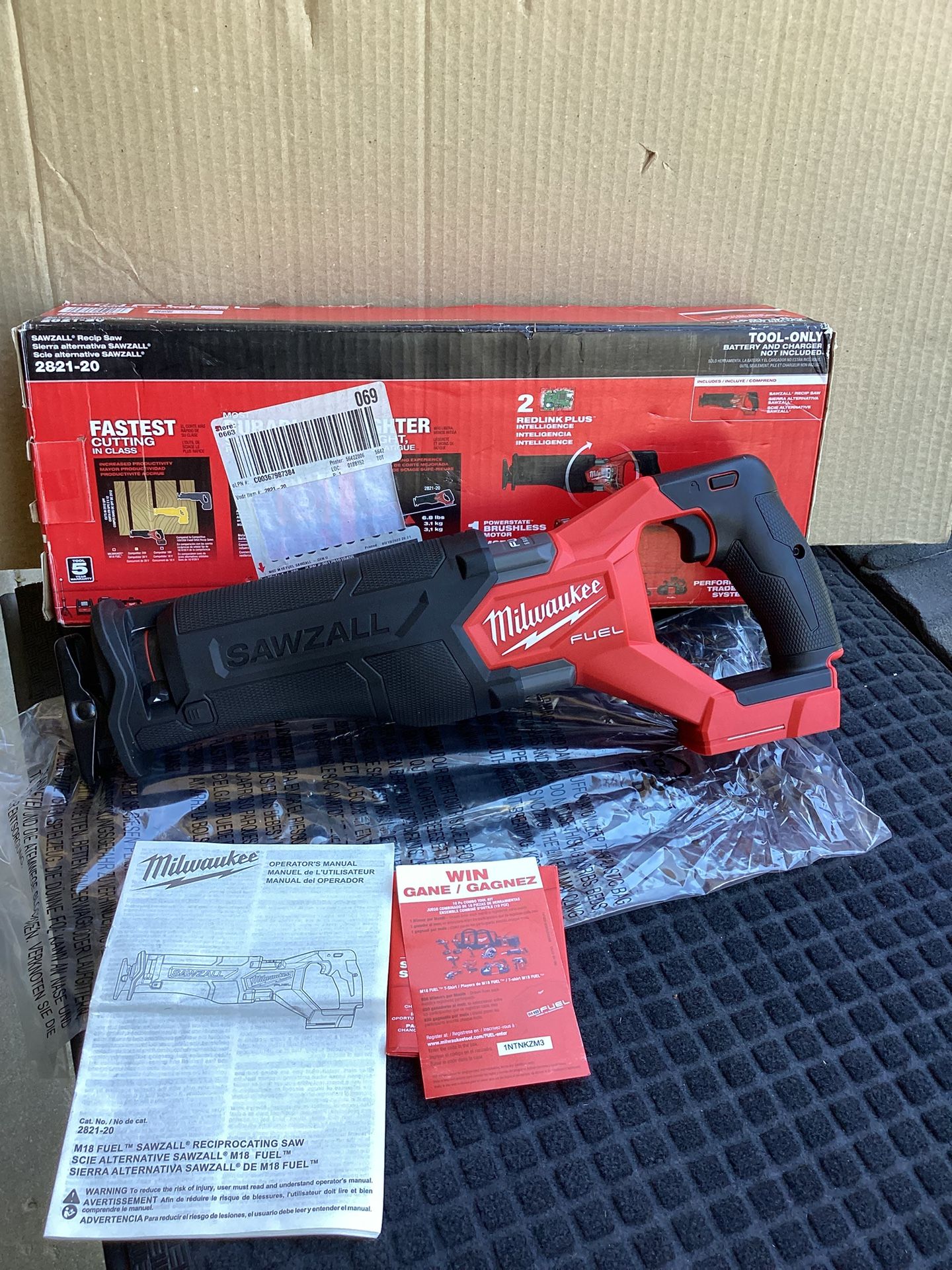 MILWAUKEE M18 FUEL GEN-2 18V LITHIUM-ION BRUSHLESS CORDLESS SAWZALL RECIPROCATING SAW ( TOOL ONLY )